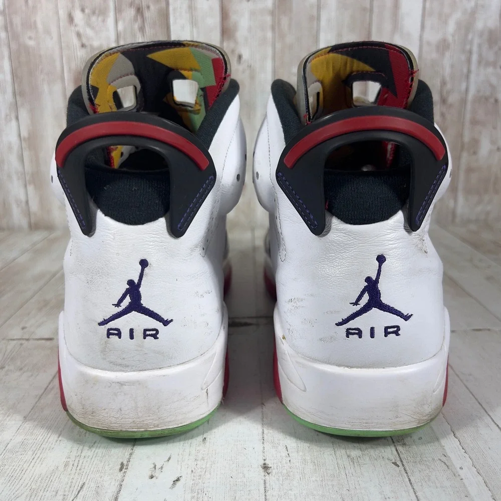 Jordan 6 Retro Hare Neutral Grey White True Red CT8529-062 Mens Size 11